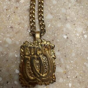Gold Lucky Pendant Necklace